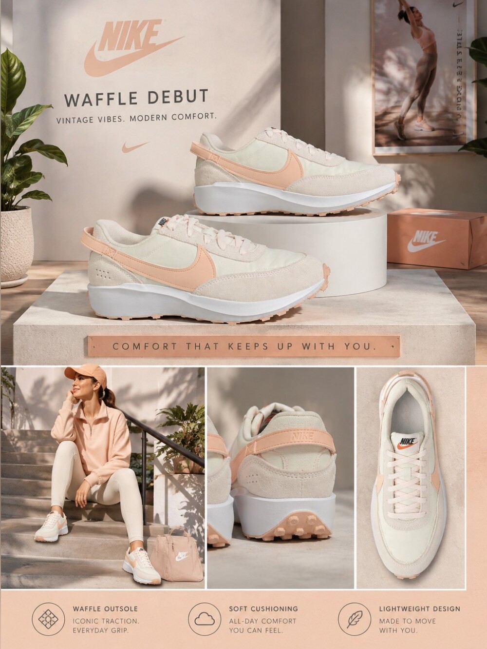 Women's Nike Waffle Debut Sneakers
Size: Women's 10 - Picture 4 of 11